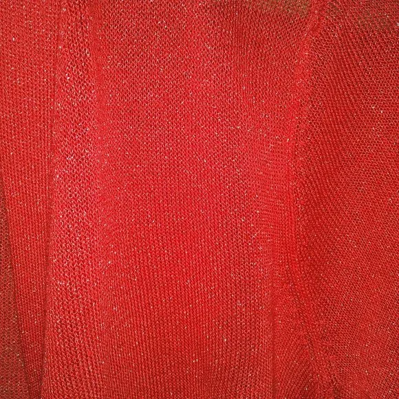 Sag Harbor SZ 8 Tropical V Neck Fitted Short Dress + Sparkle Shrug Vacay Cruise - Picture 7 of 10